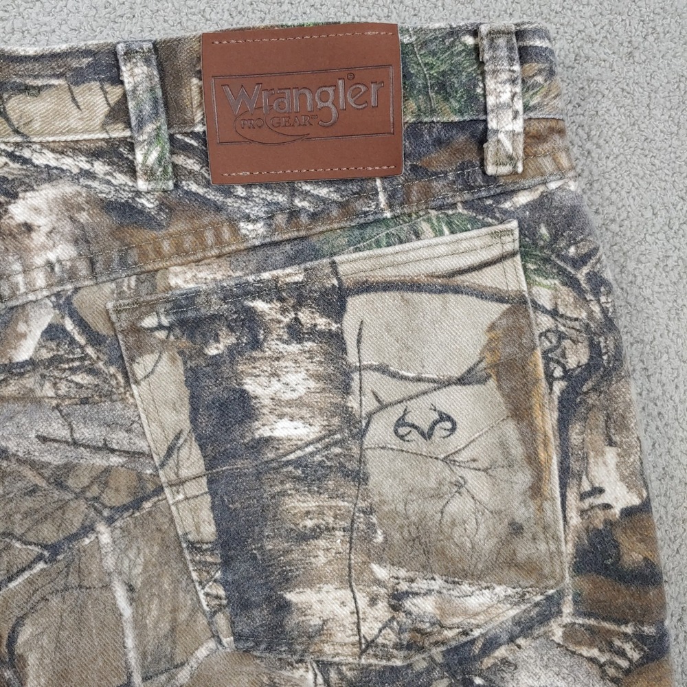 Wrangler ProGear Upland Pants Mens 37x30 Camo Brown Realtree Brush Trousers - Picture 5 of 16